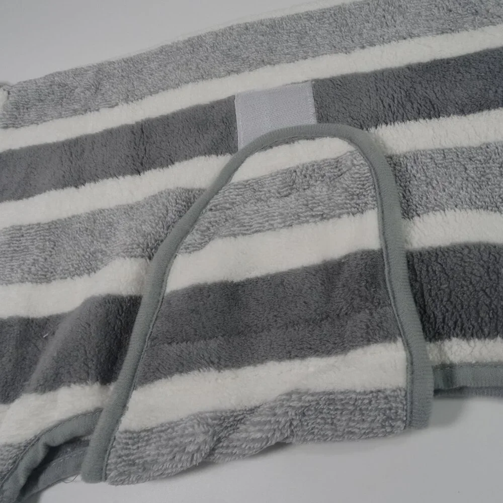 DOG Absorbent Bathrobe Dog Drying Robe Soft Sleepwear Towel - Adjustable S/M